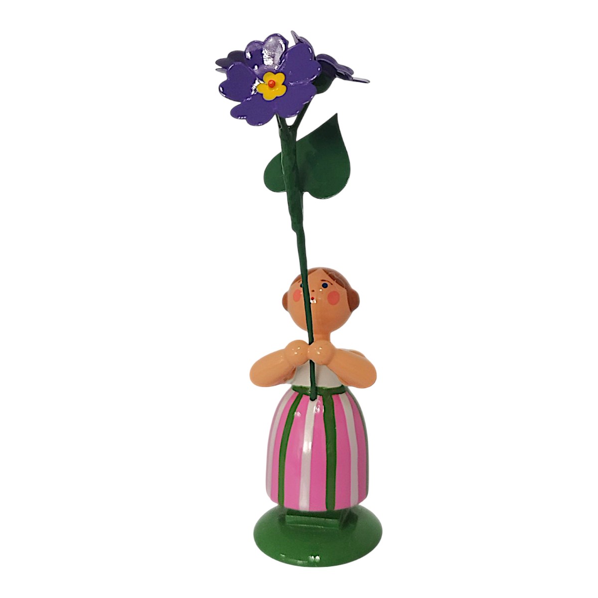 Flower girl with purple primrose