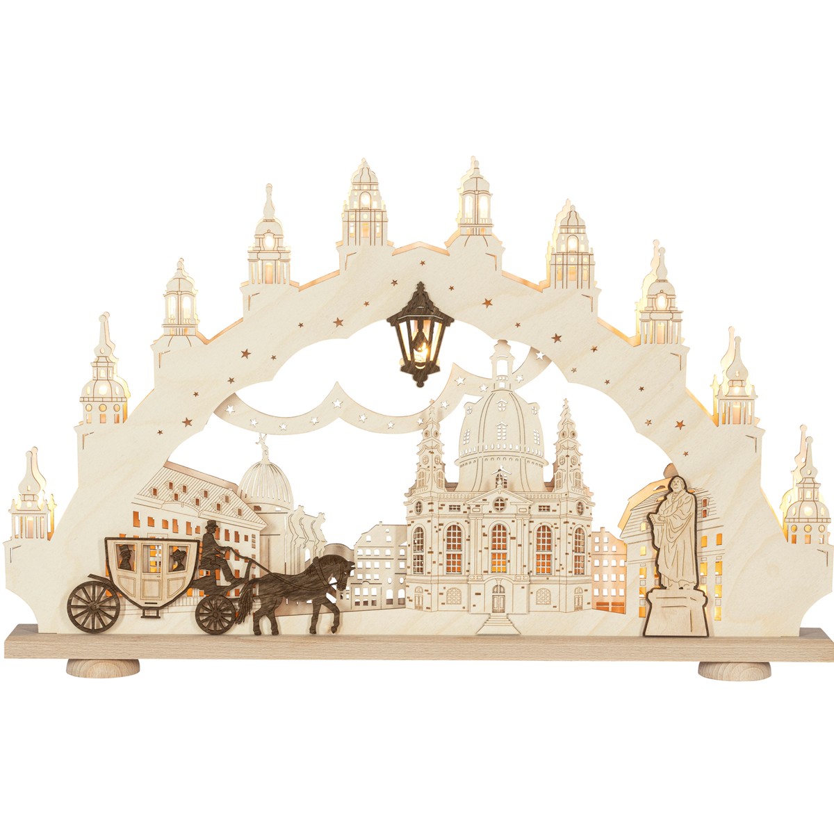 Dresden Frauenkirche candle arch, 15 lights