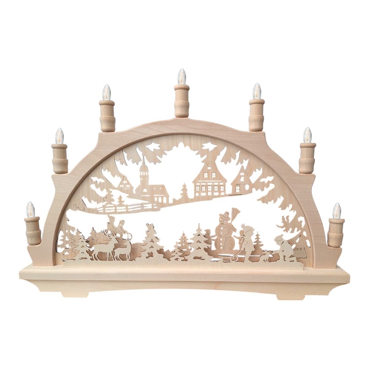 LED Winter Children Panorama Candle Arch