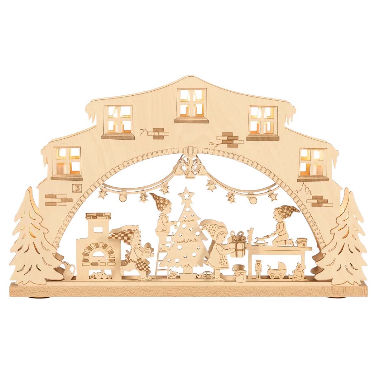 Light arch deer family 7-flames (Kopie) (Kopie)