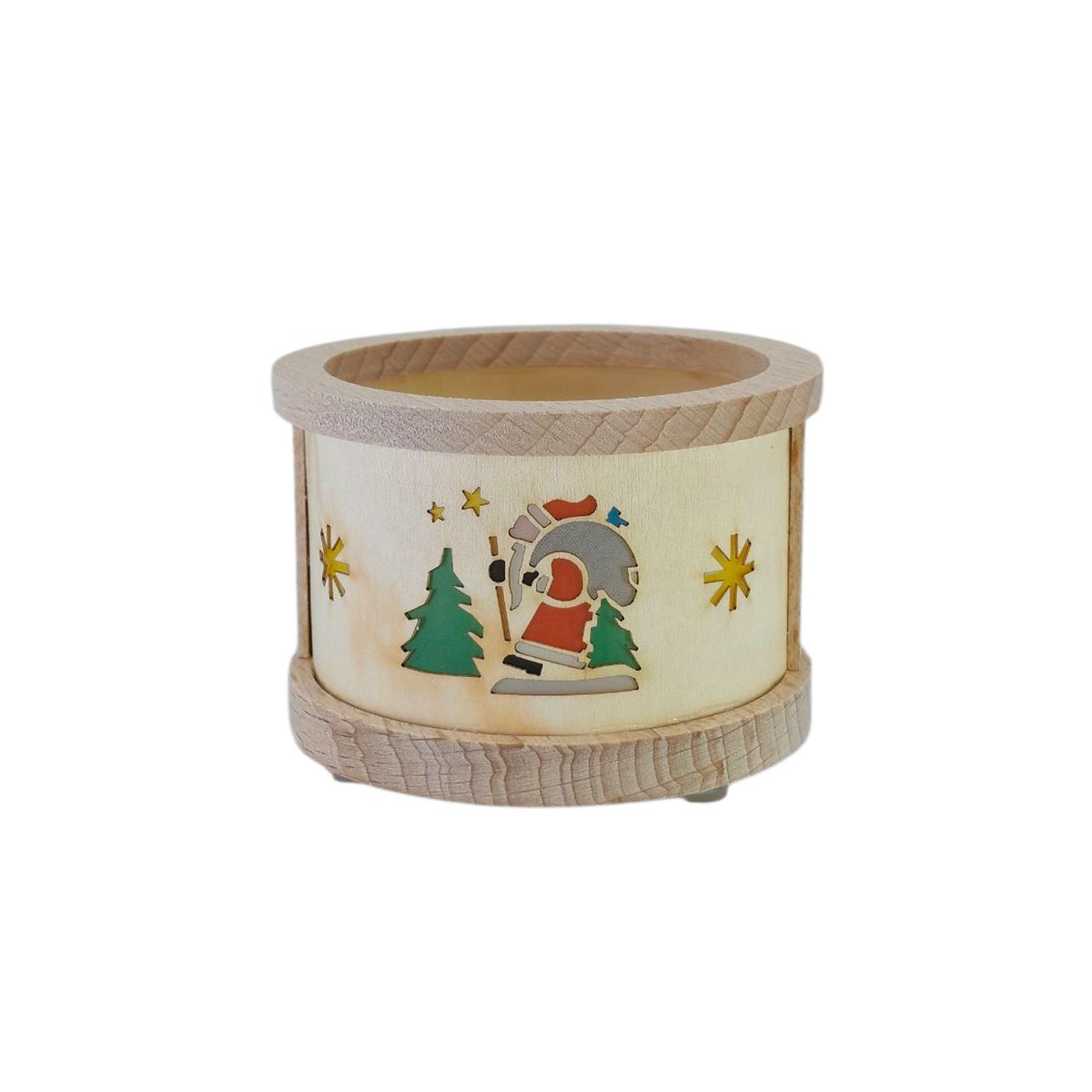 Tealight lantern Santa Claus