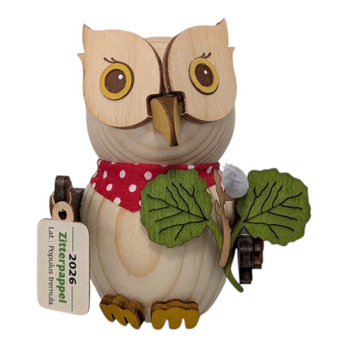Wooden Figure Mini-Owl Owl of the Year 2026 (Aspen Wood)