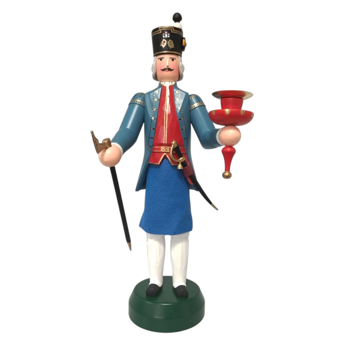 Candle Holder Bergmann Blue Paint Factory Inspector