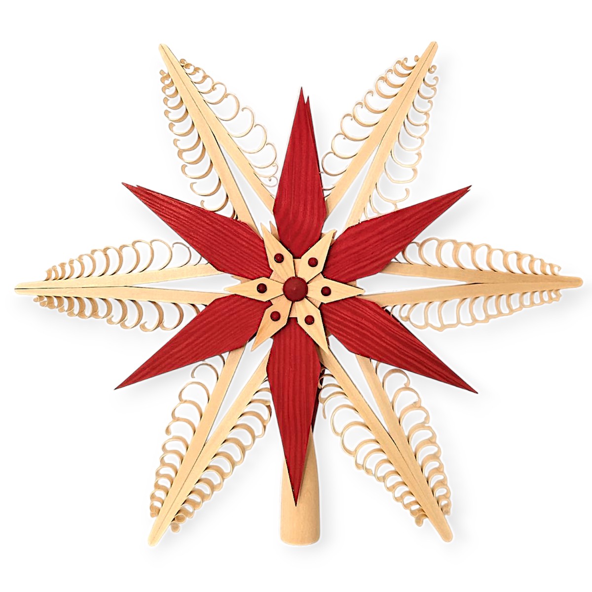 Christmas tree topper, red