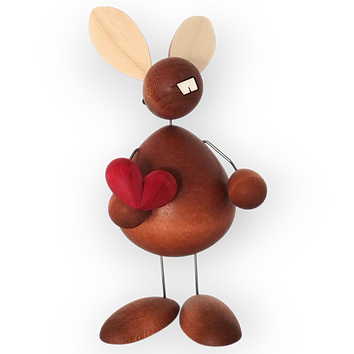 Easter bunny figure with heart