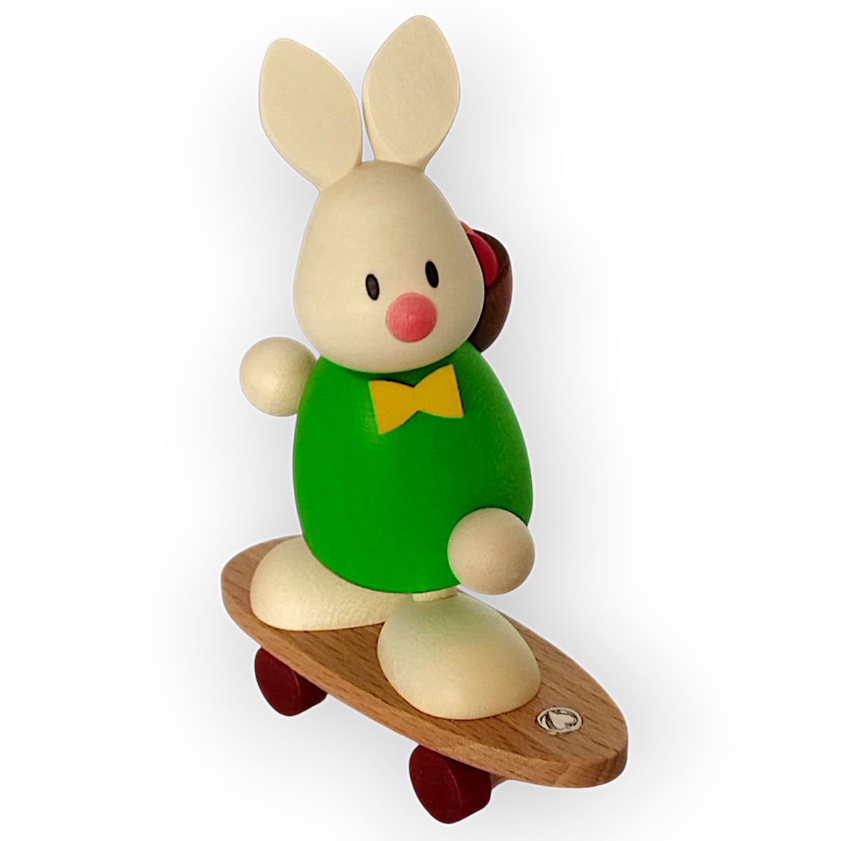 Figure with heart, Max on skateboard