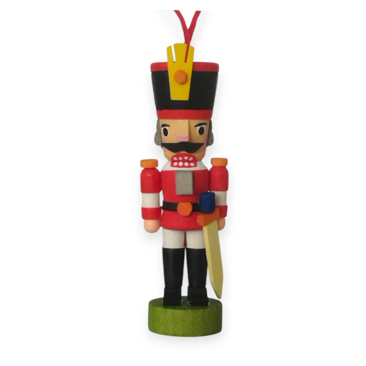 Nutcracker tree decoration, red