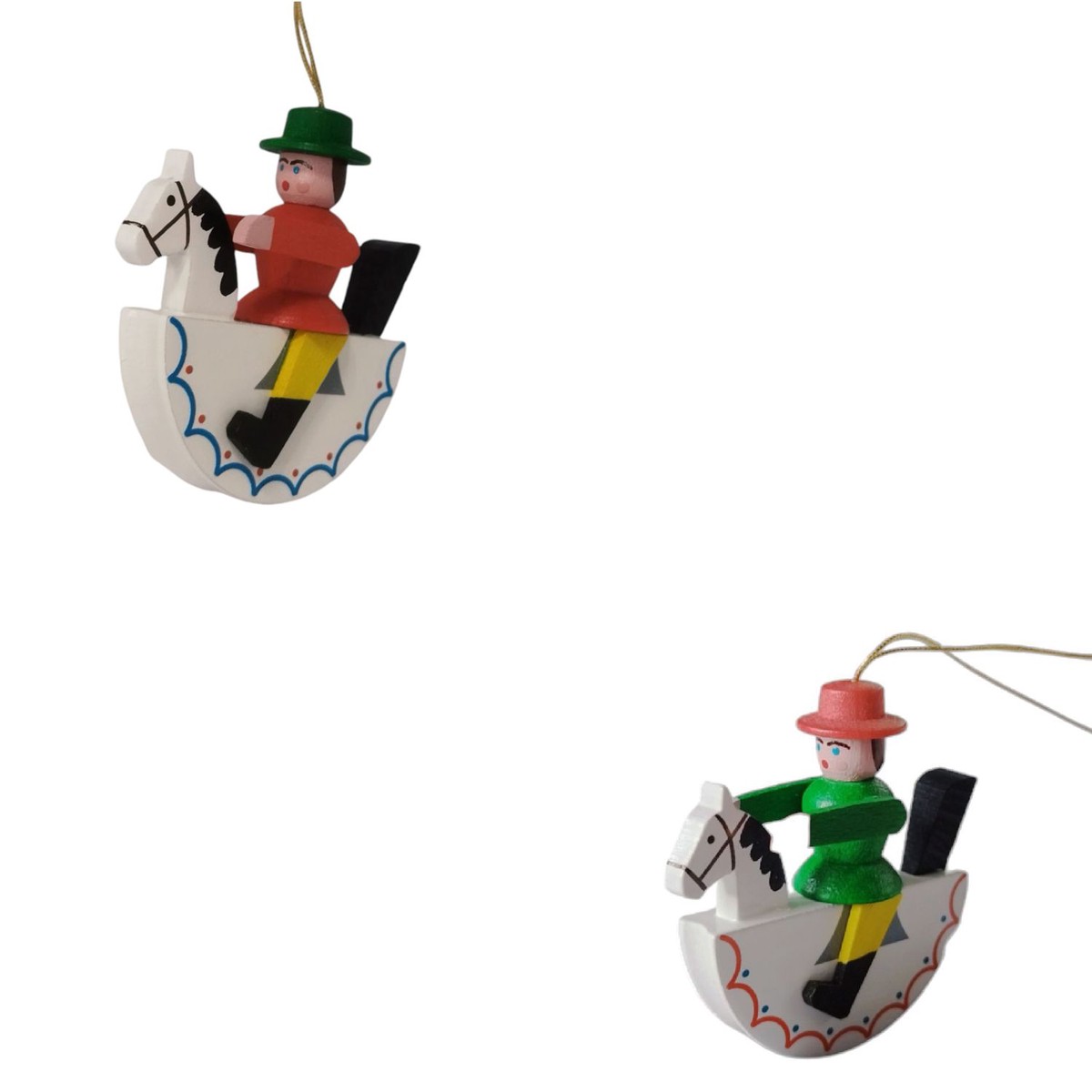 Hanging rider, colored