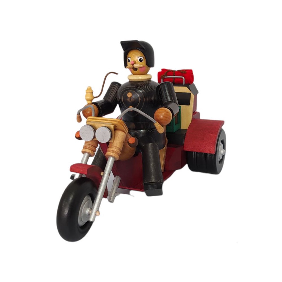 Smoking man trike driver