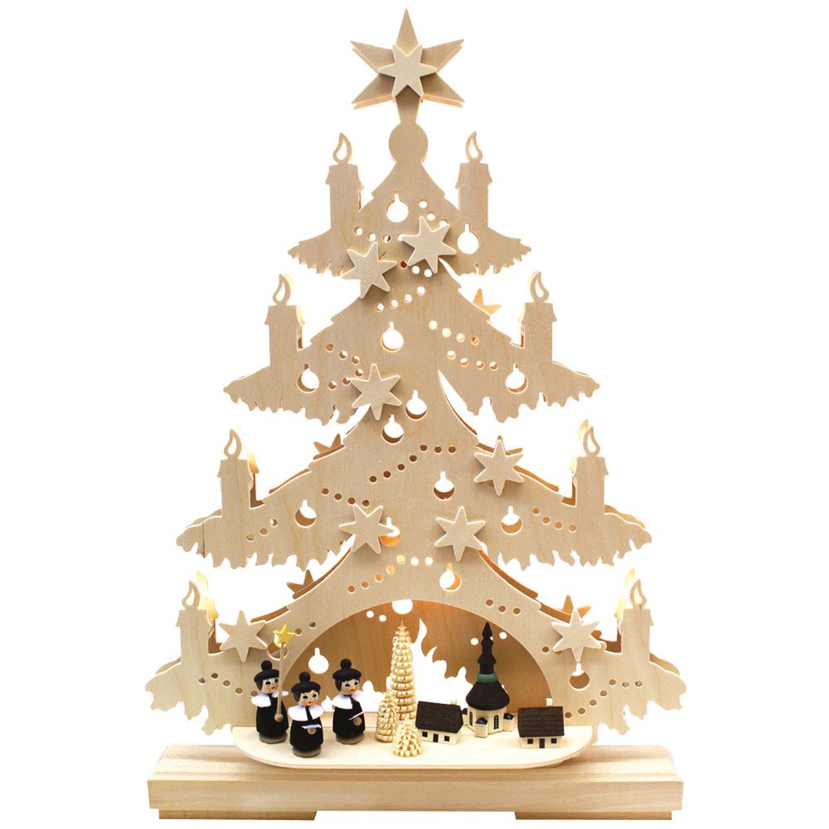 Small fir with Seiffener choirboys