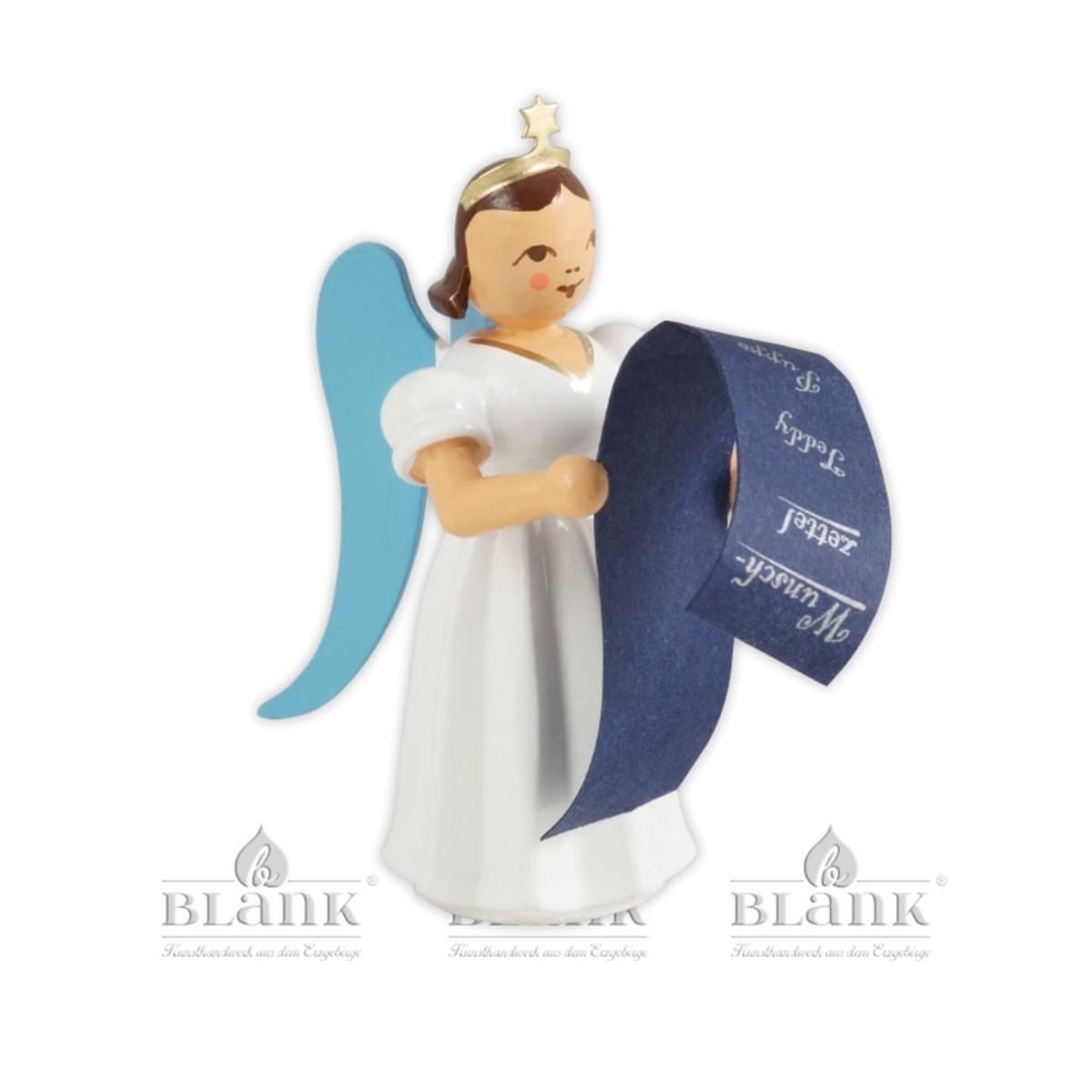 Blank long skirt angel with wish list