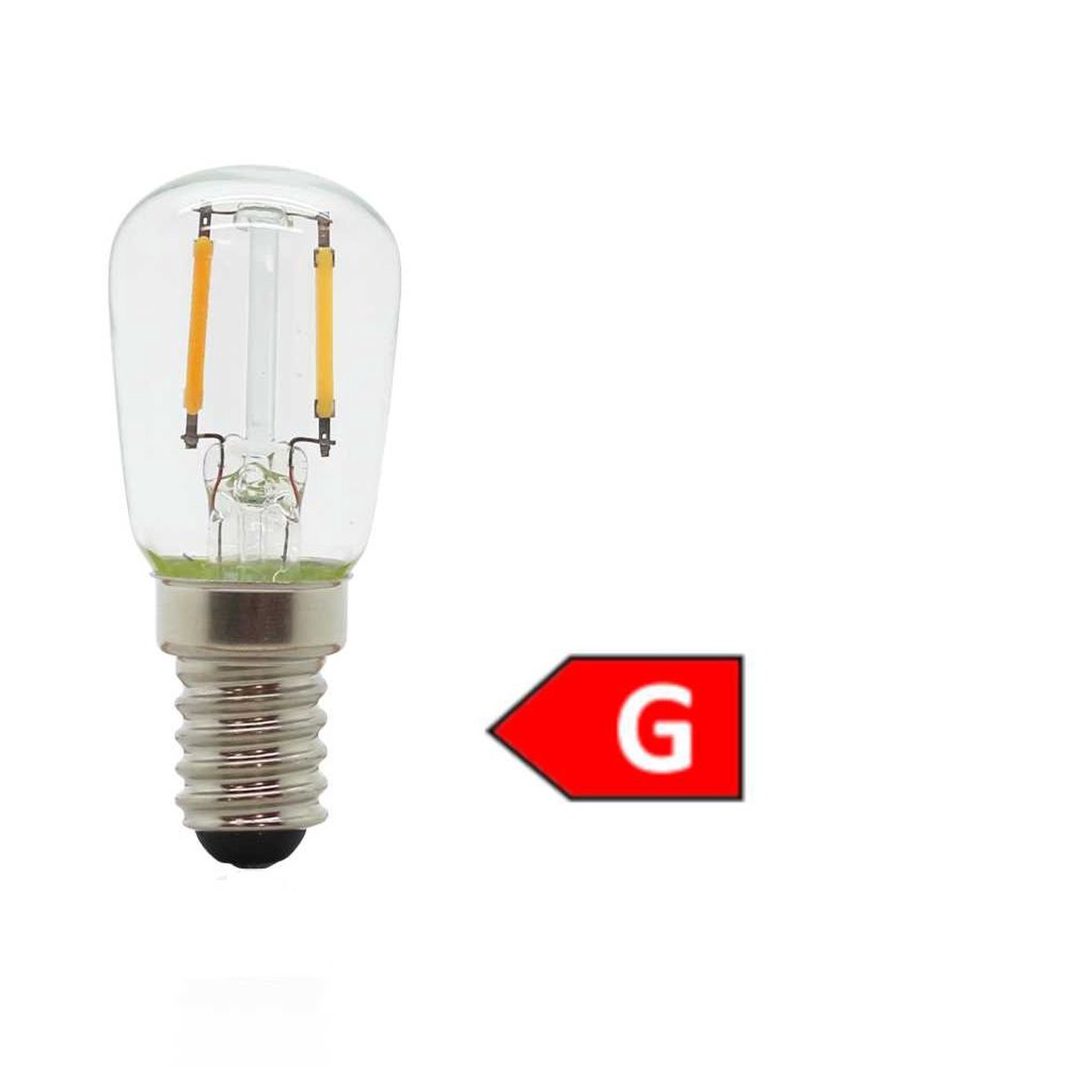 Filament LED bulb lamp E14 1.2W warm white, clear