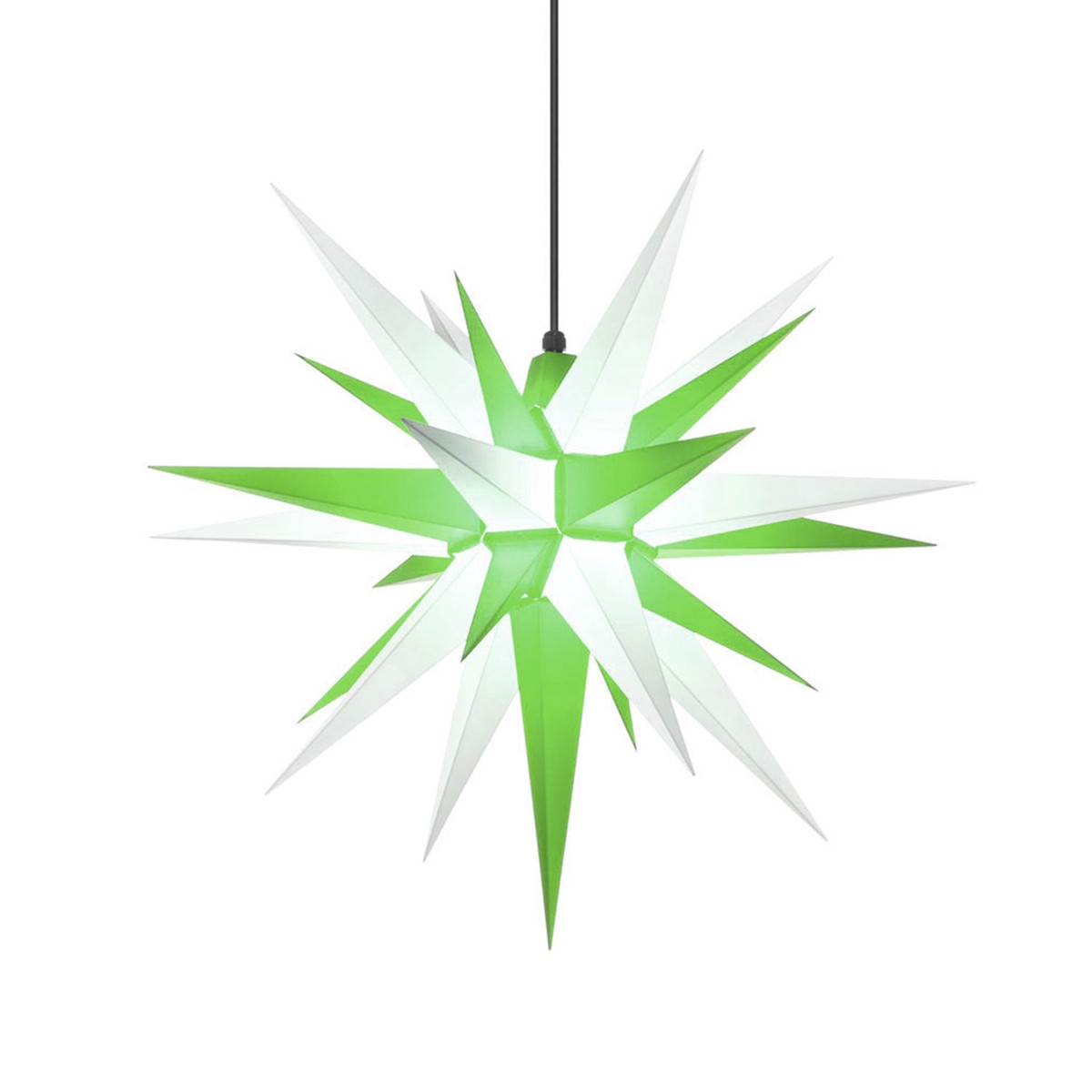 Herrnhuter Star plastic 68cm green/white
