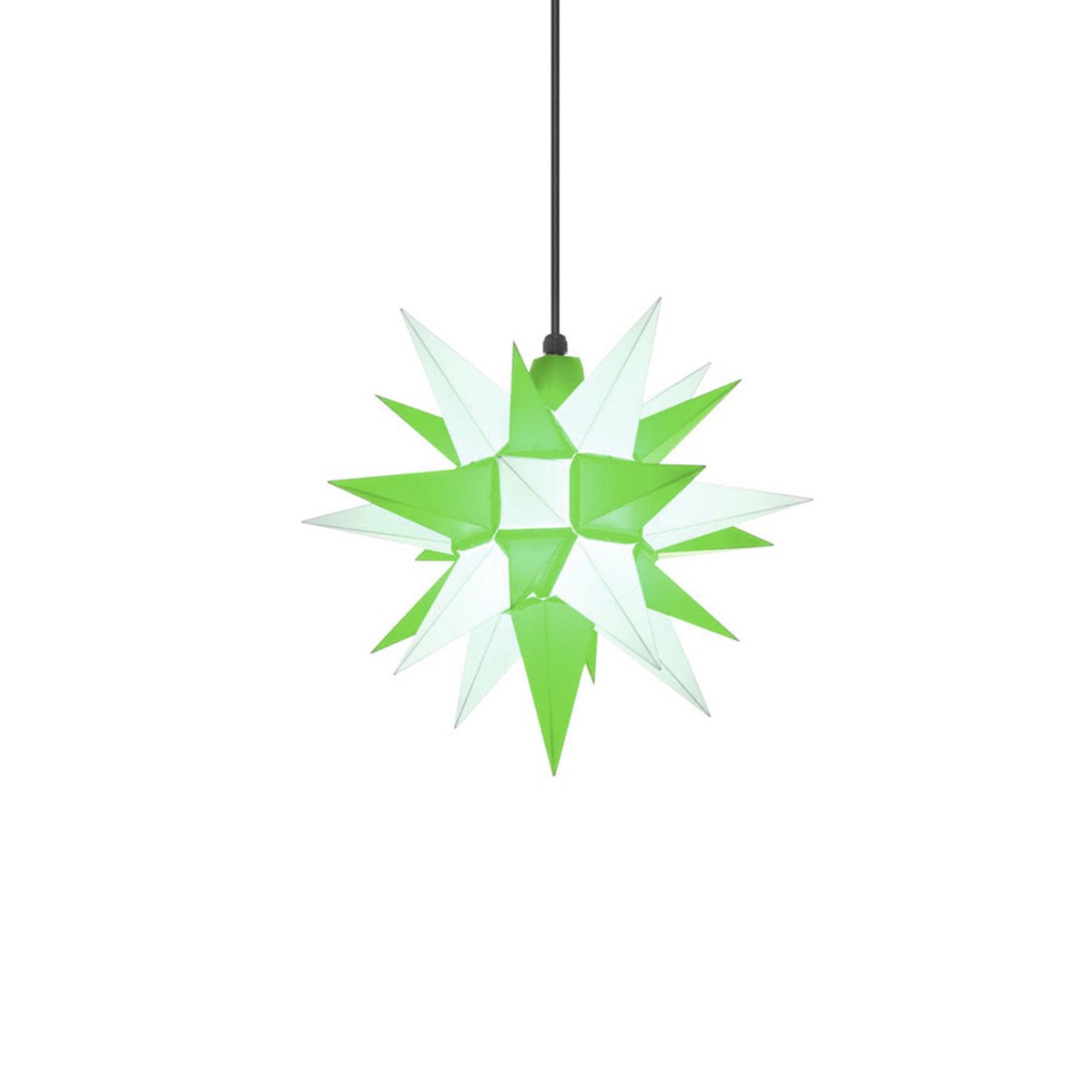 Herrnhuter Star plastic A4 green / white