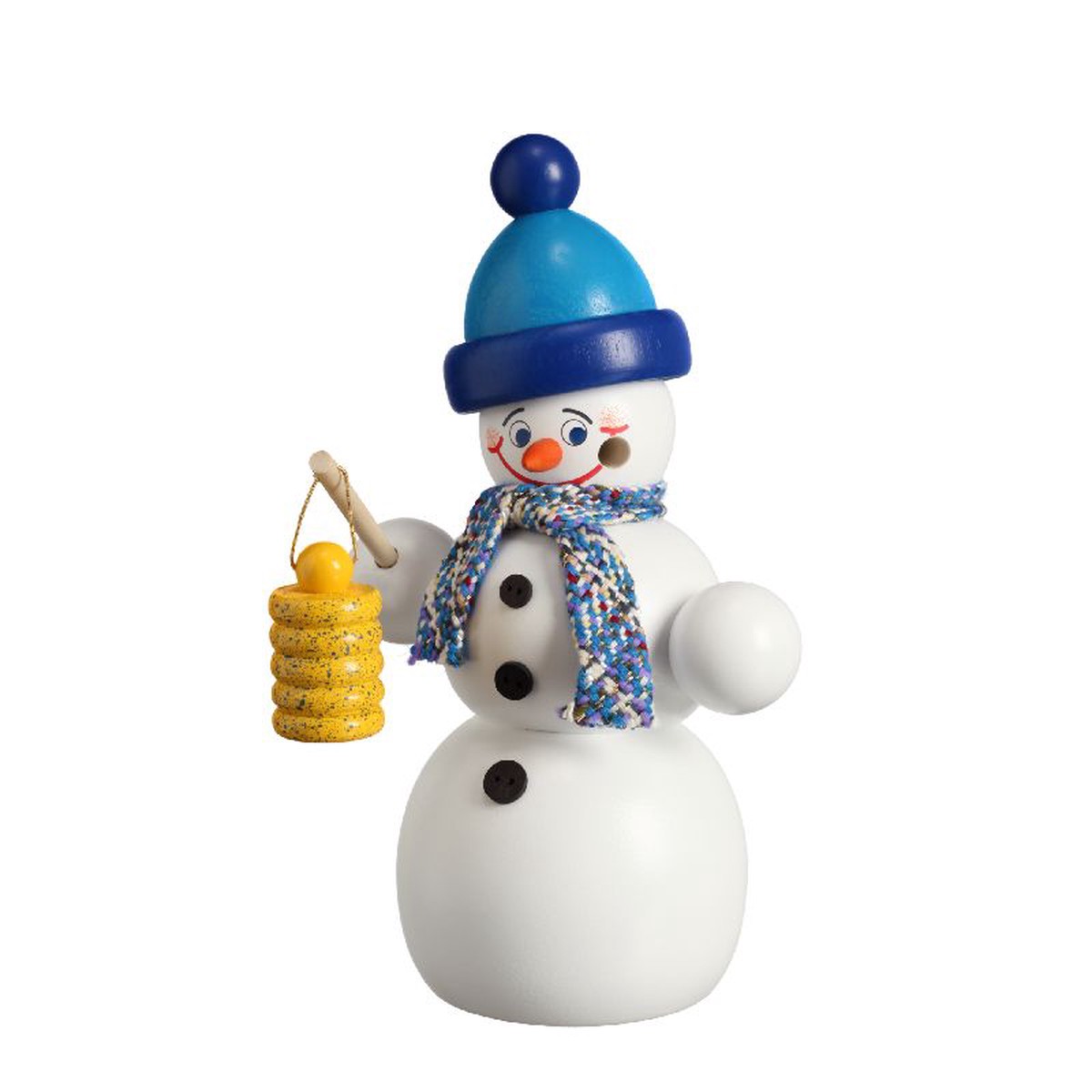 Incense figure snowman with lantern
