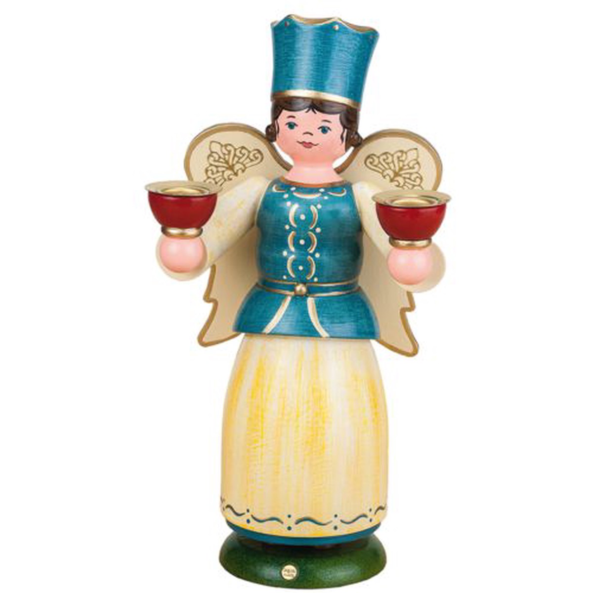Angel with candle holder 22cm