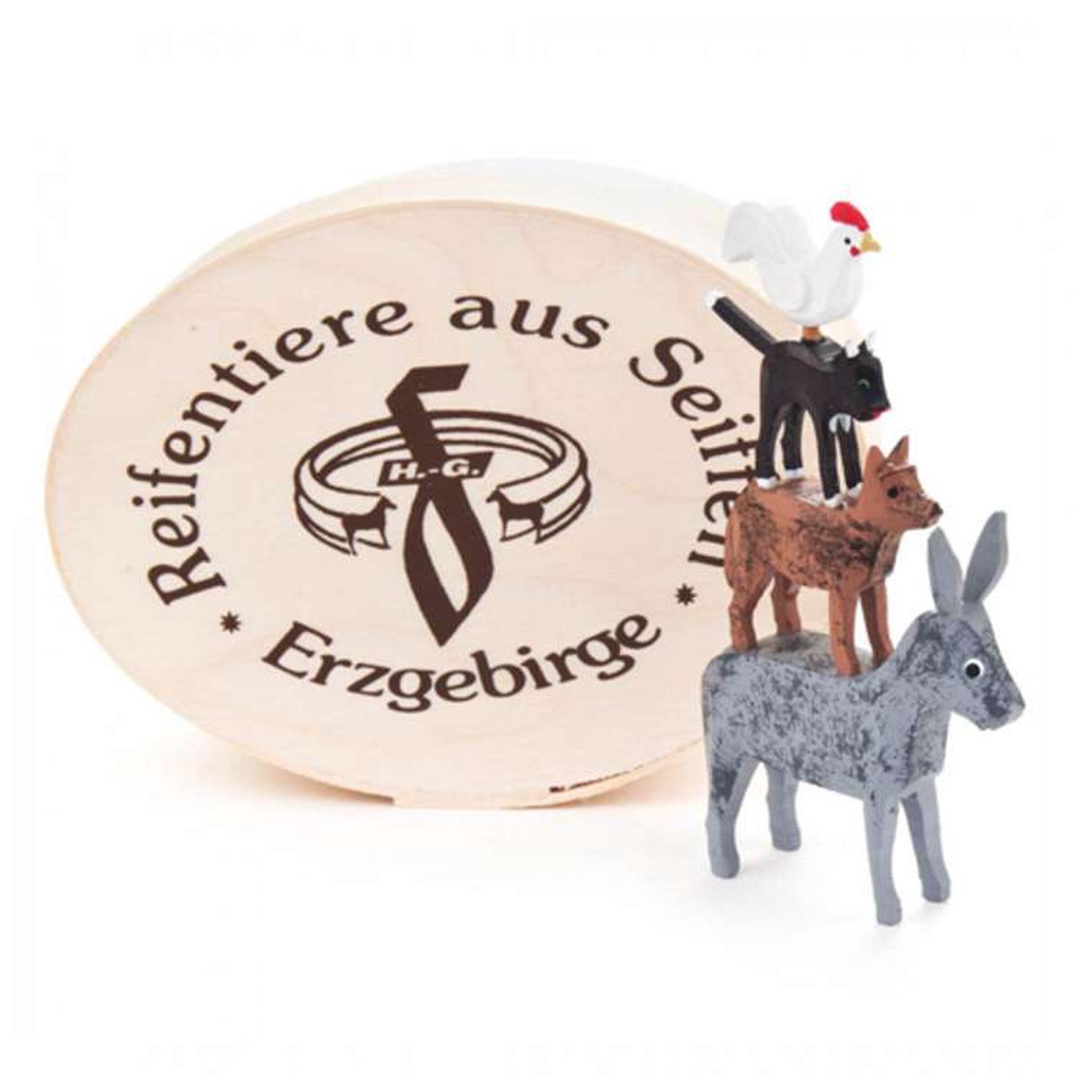 Bremen town musicians in a box, big