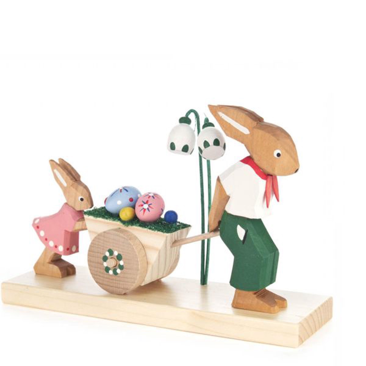 Easter cart with father and child