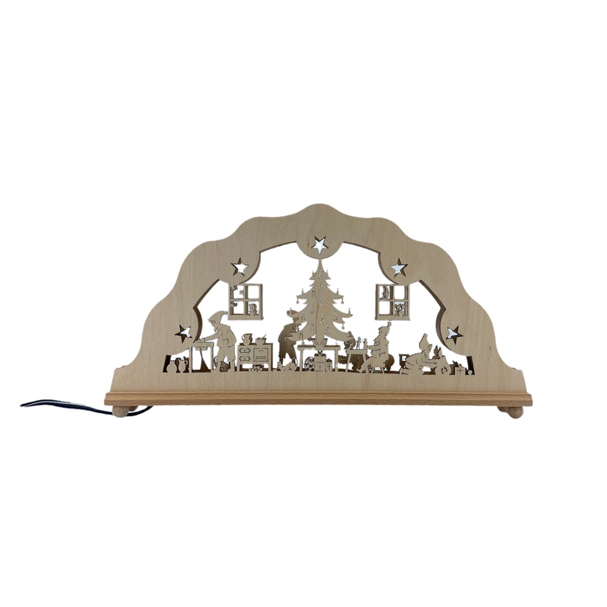 Arches gnome workshop with LED-lighting