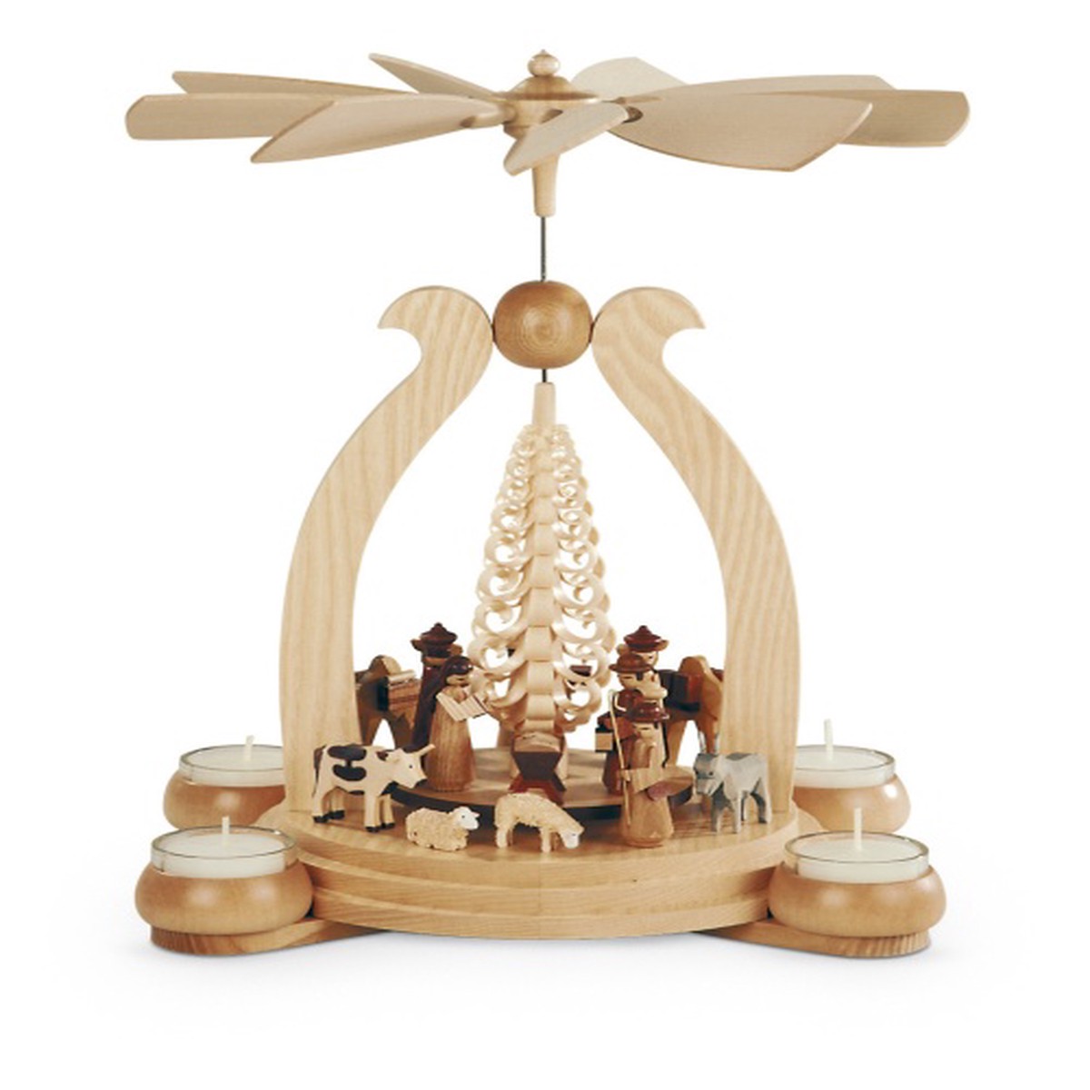 arched pyramid Holy Story for tea lights