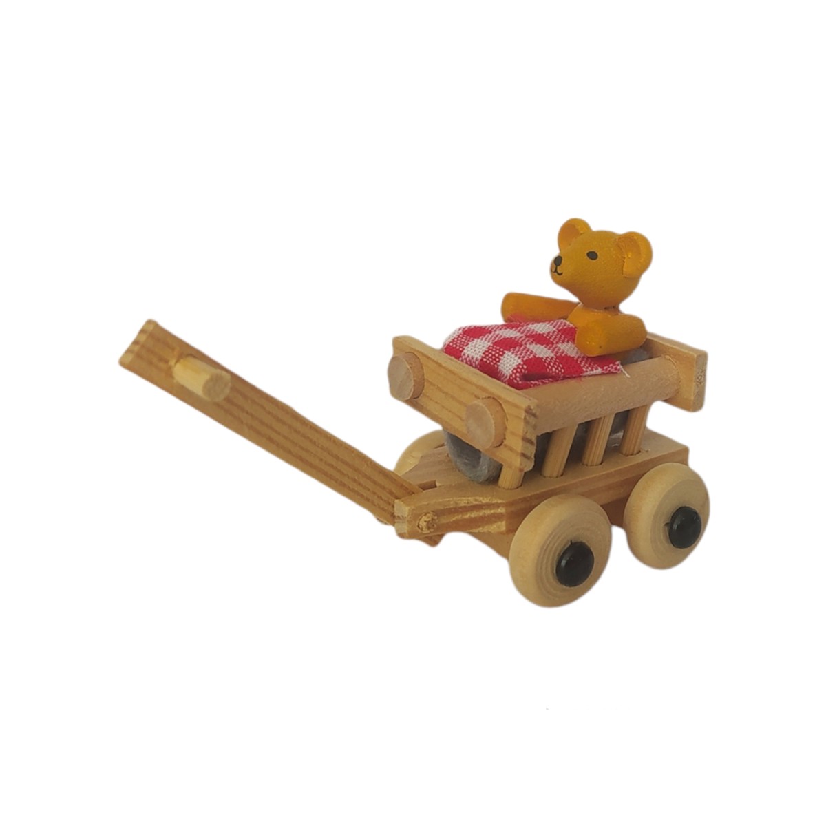 Teddy with handcart