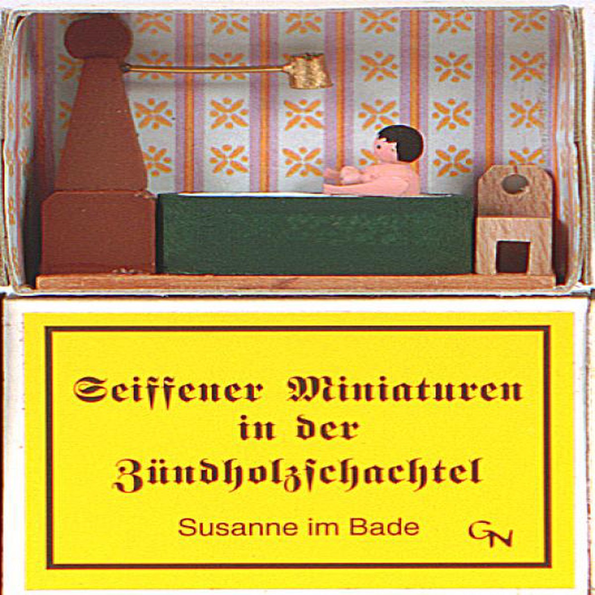 Zndholzschachtel Susanne im Bade