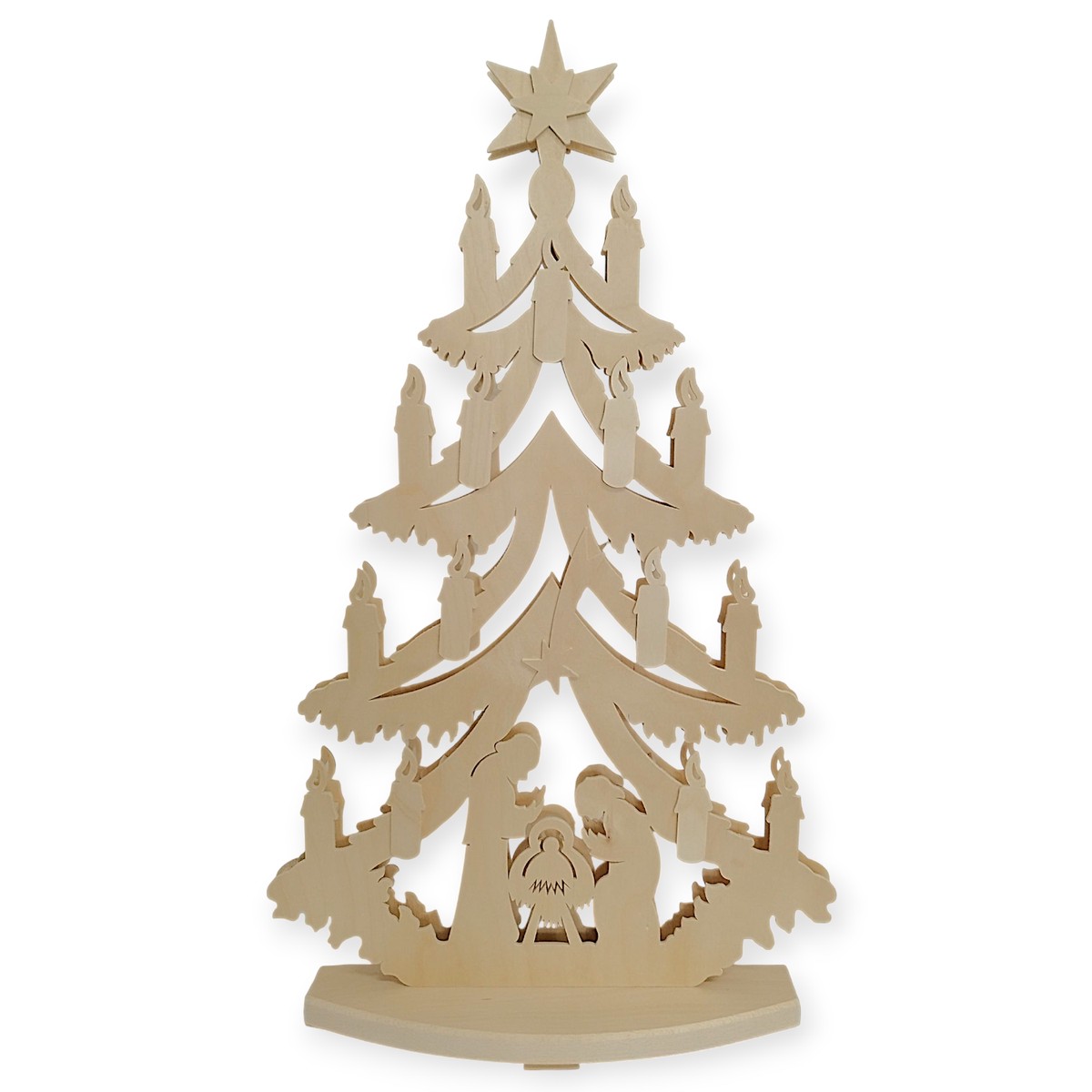 Christmas tree with lights, large
