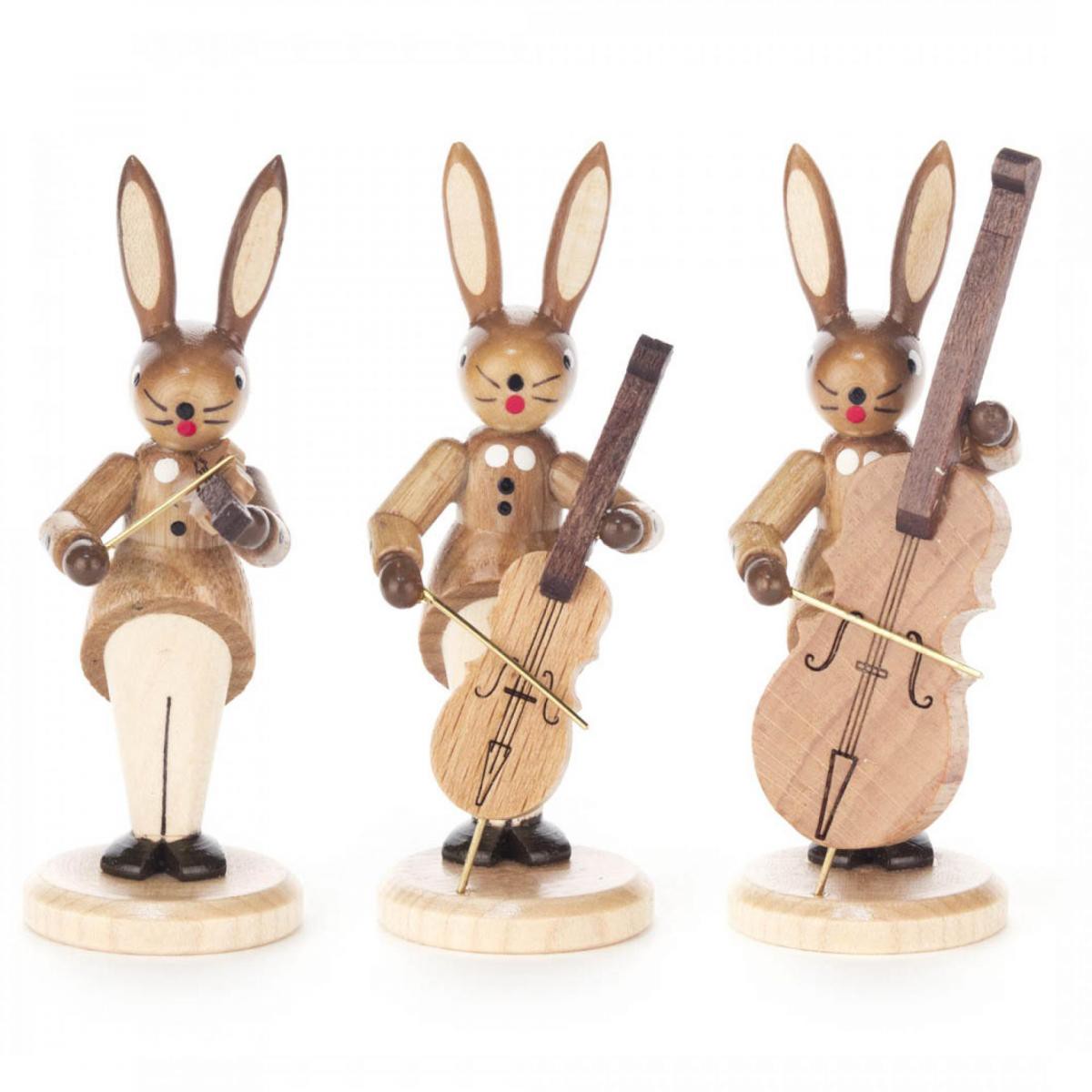 rabbit trio of string instruments violin, cello, and double bass