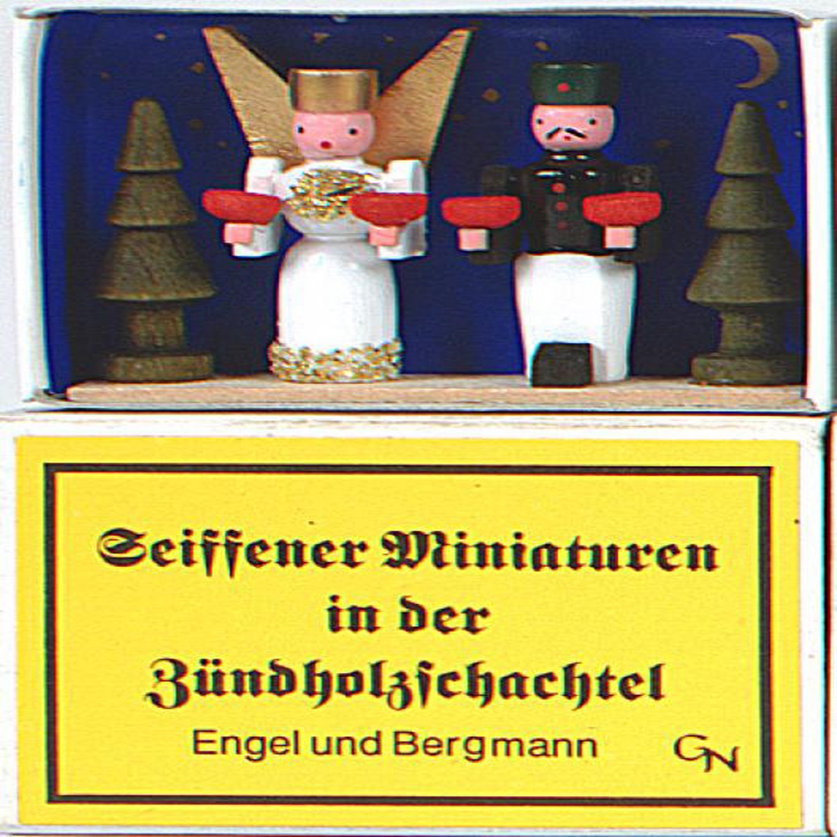 Zndholzschachtel Engel und Bergmann