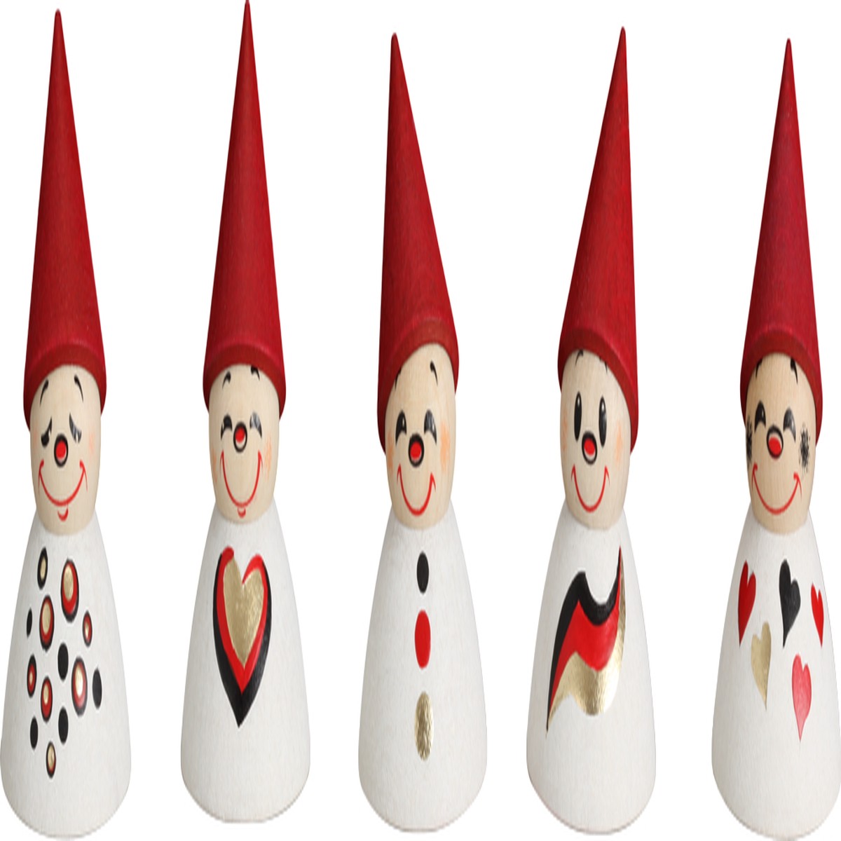 Swinging figures germany fan Set of 5