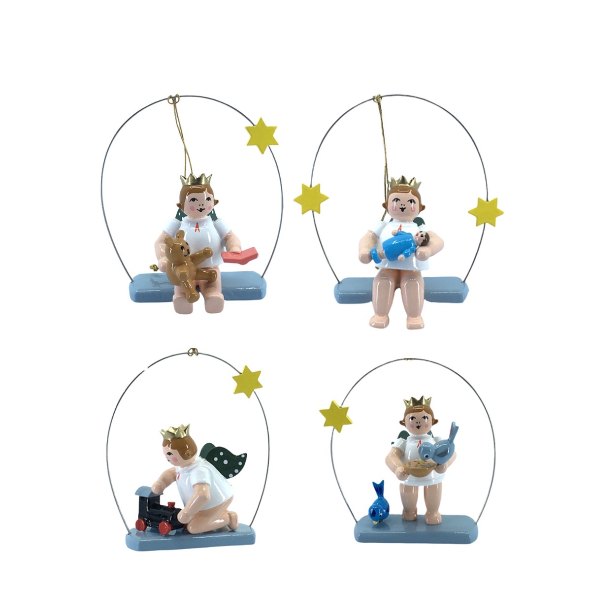 Angel on a swing, 4 pieces