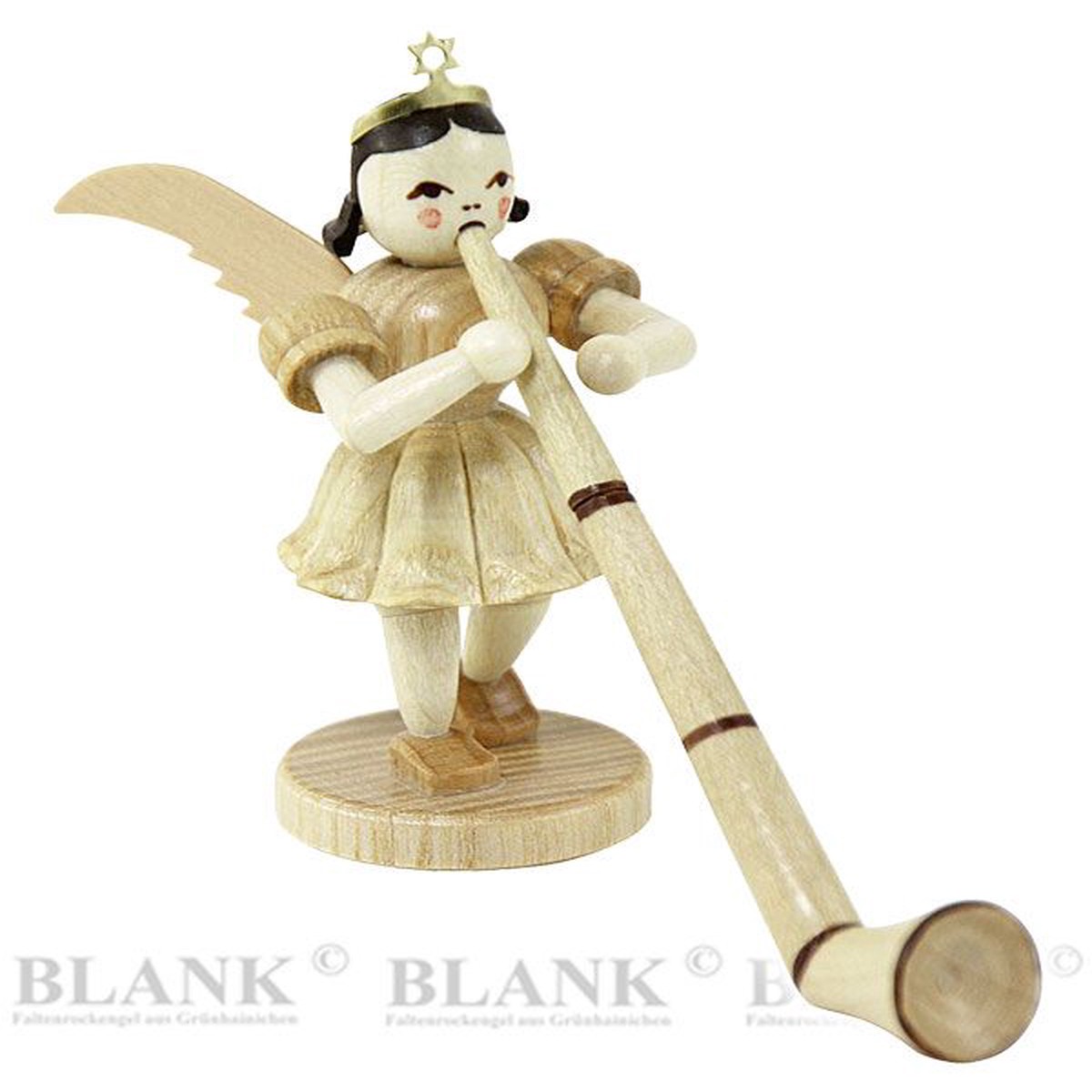 angel with Alphorn and crown