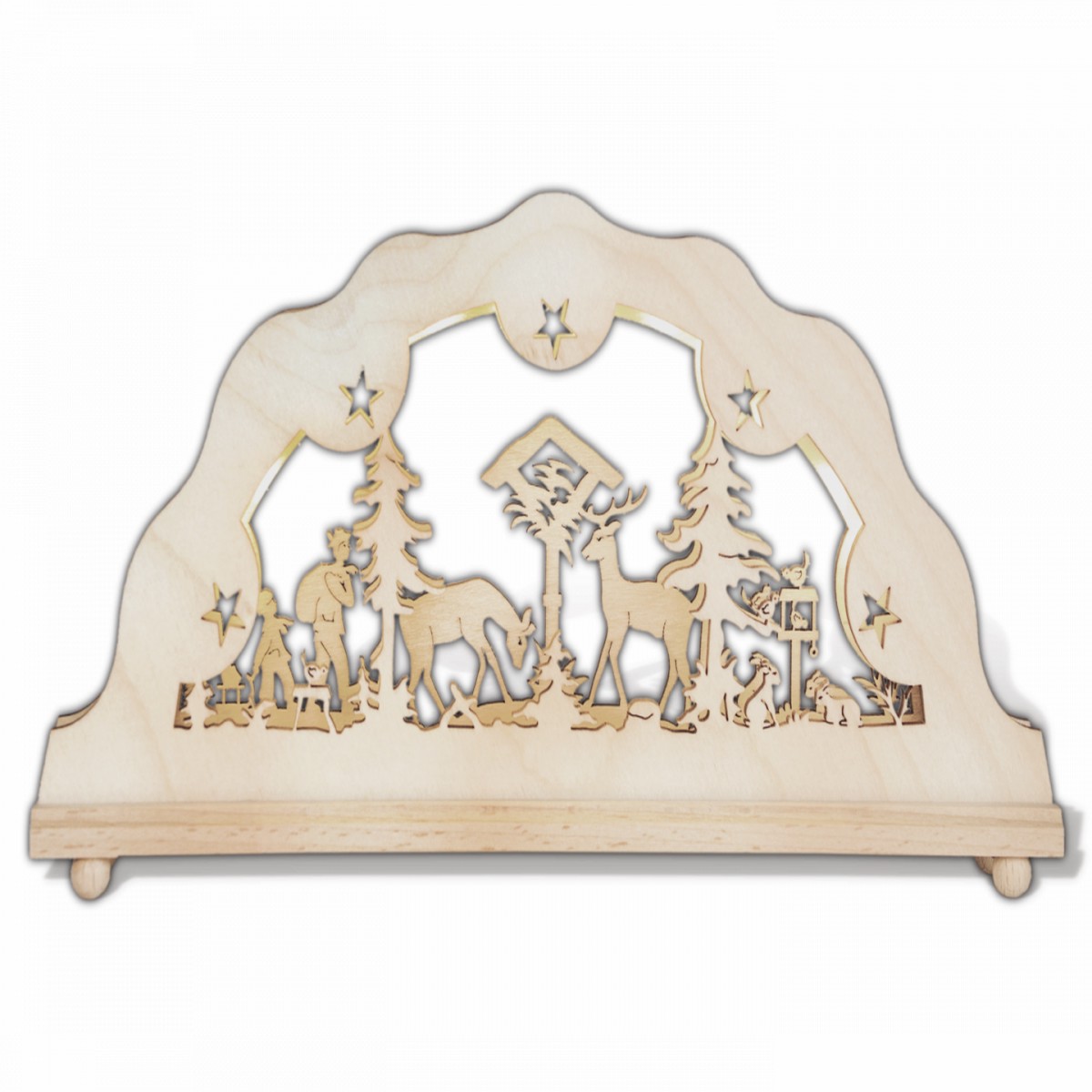 Arches forest glade with LED-lighting