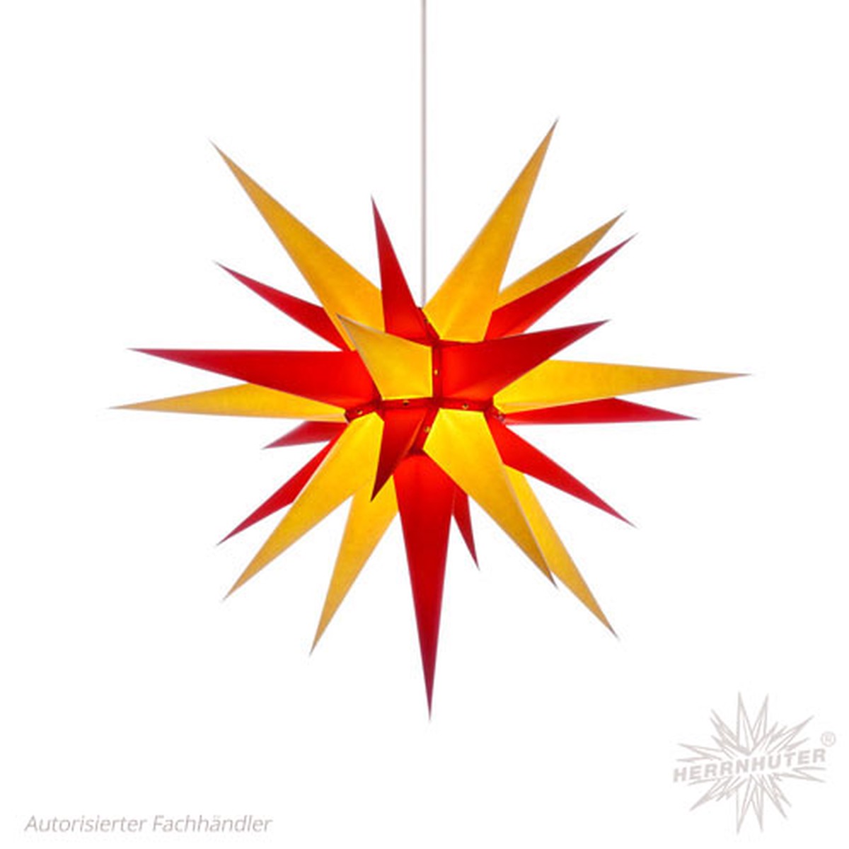 Herrnhuter paper star 70cm yellow/red