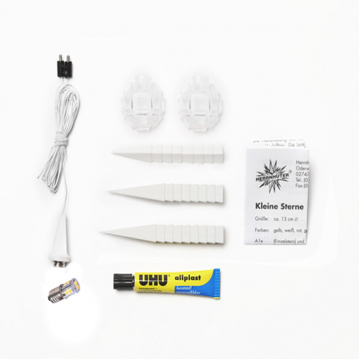 Herrnhuter plastic Star 13cm white, LED