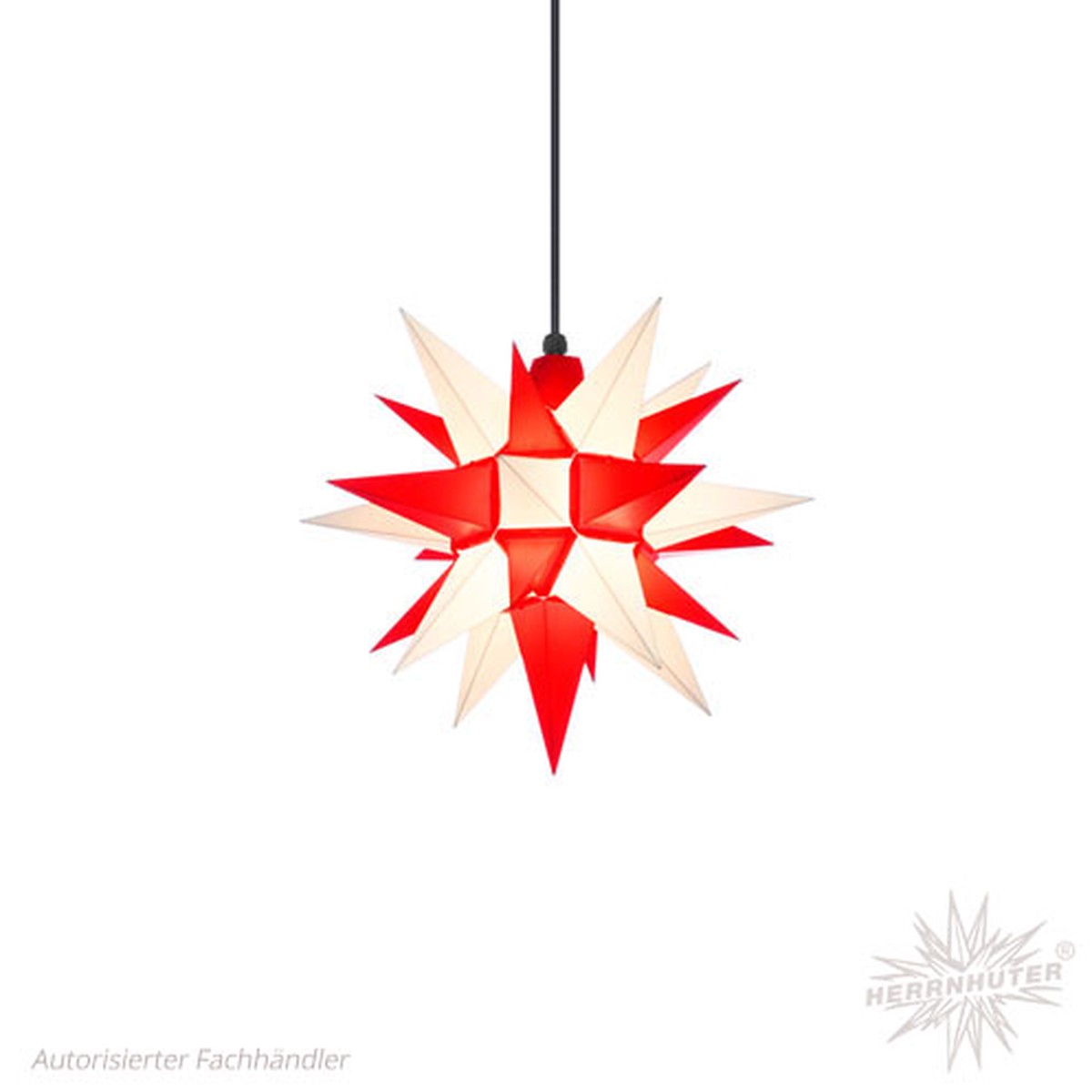 Herrnhuter plastic stars 40cm white/red