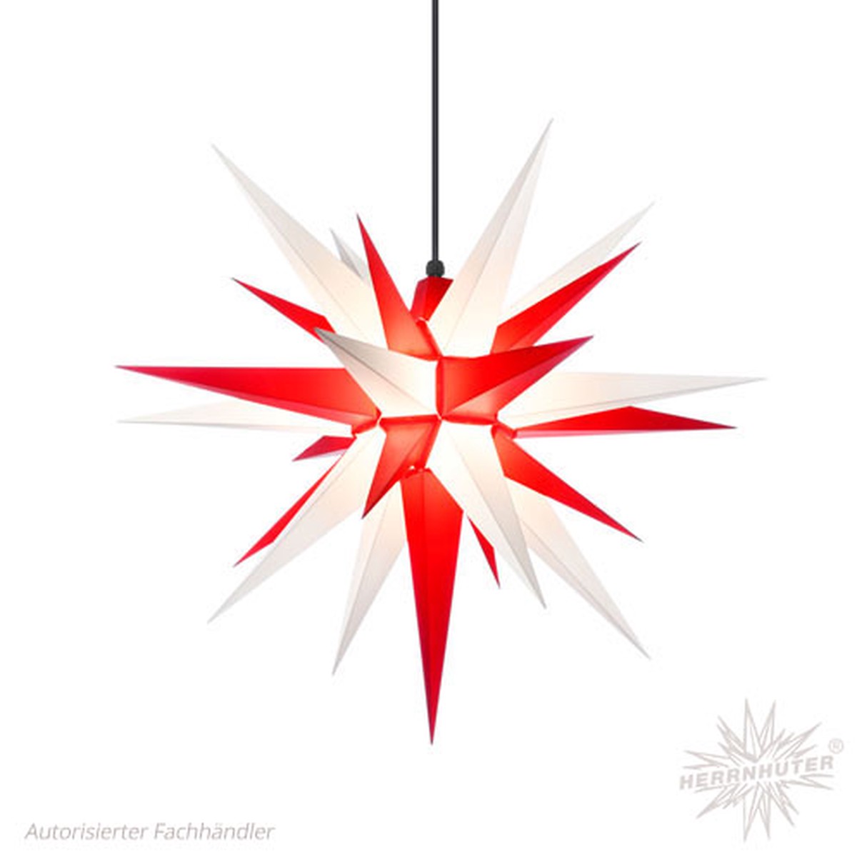 Herrnhuter plastic stars 68cm white/red